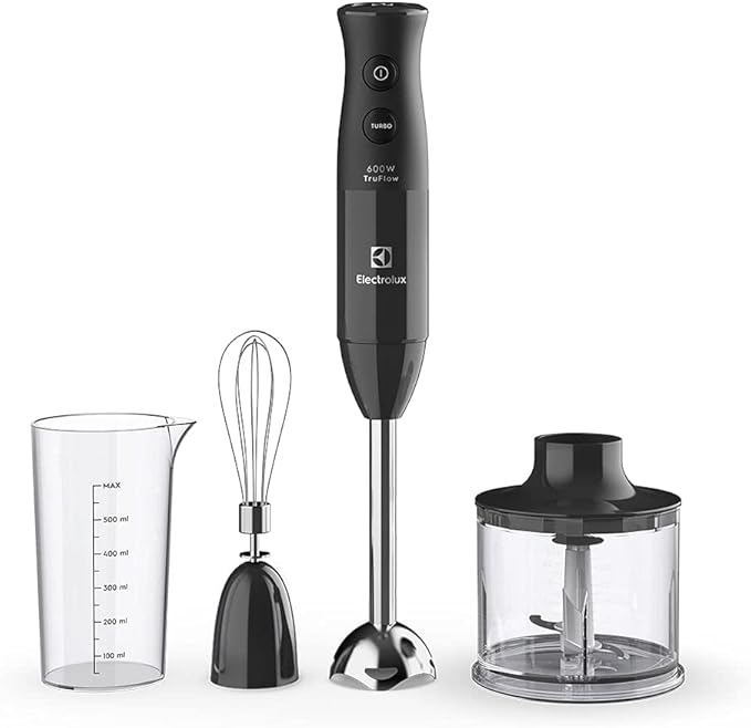 Mixer Misturador Multiuso Electrolux 3 em 1 2 velocidades 3 acessórios mini processador capacidade 600ml